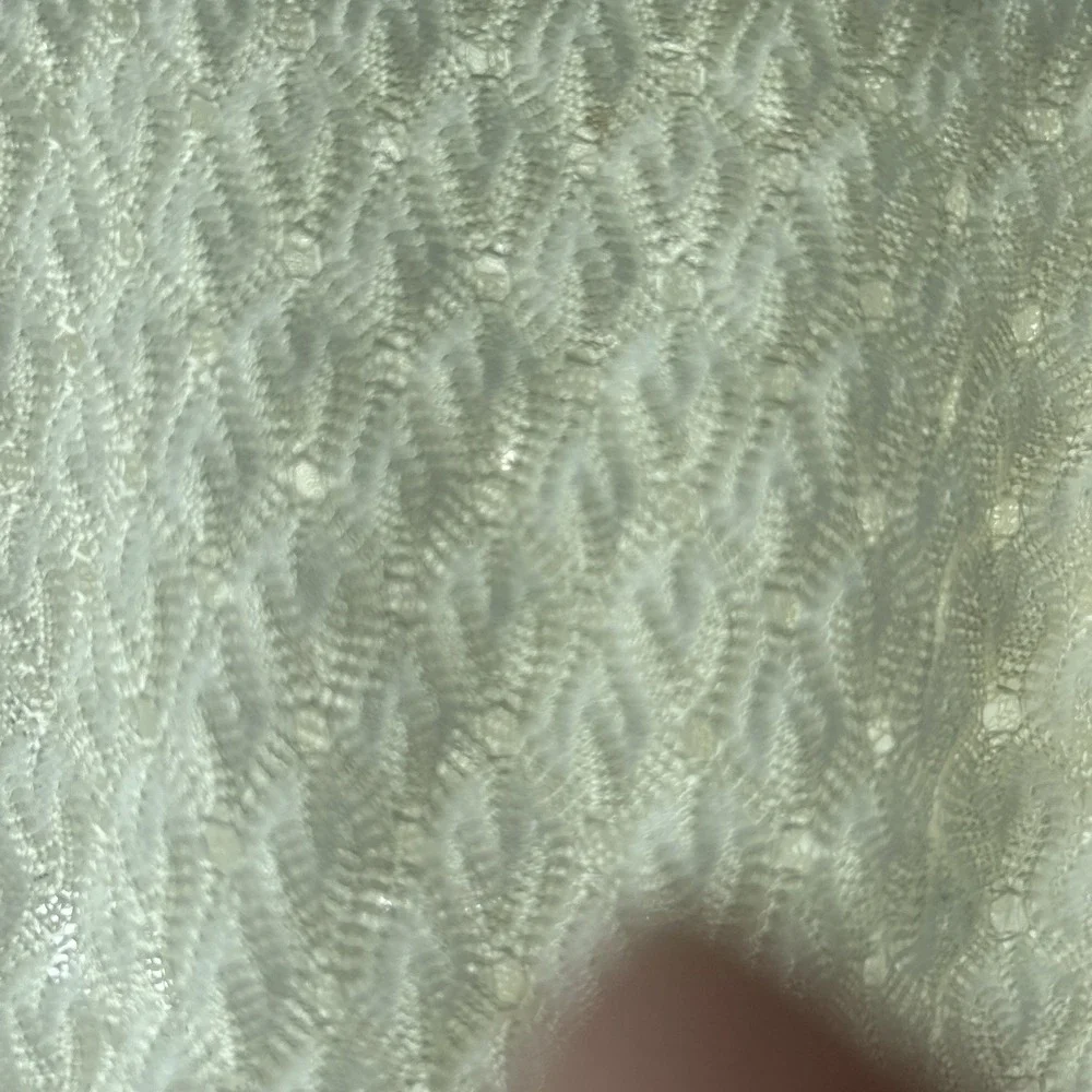 Vintage White Baby Blanket Lace Knit Christening Shower Gift Delicate Baptism 80